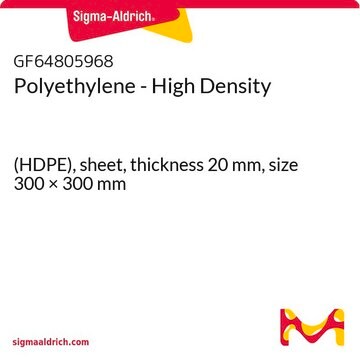 Polyethylene - High Density (HDPE), sheet, thickness 20&#160;mm, size 300 × 300&#160;mm