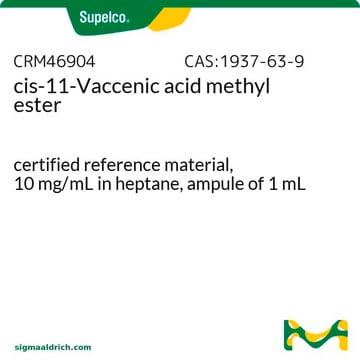 cis-11-Octadecenoic methyl ester certified reference material, 10&#160;mg/mL in heptane, ampule of 1&#160;mL