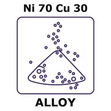 Nickel-copper alloy, Ni70Cu30 powder, 150micron max. particle size, atomized, 500g, 98%