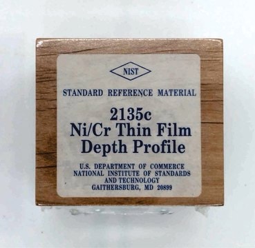 Ni/Cr thin film depth profile standard NIST SRM 2135c