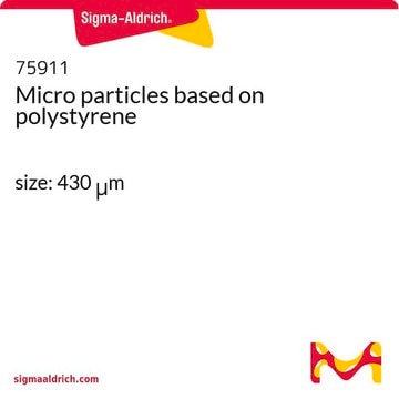 Mikropartikel auf Polystyrolbasis size: 430 &#956;m