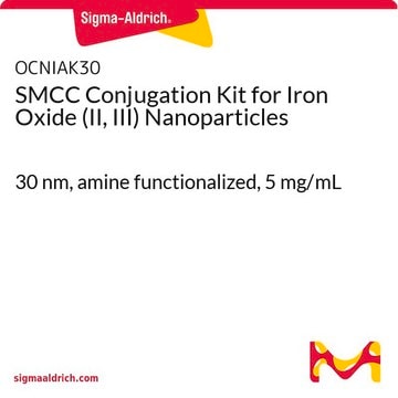 SMCC Conjugation Kit for Iron Oxide (II, III) Nanoparticles 30&#160;nm, amine functionalized, 5&#160;mg/mL