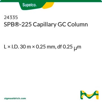 Colonne capillaire SPB&#174;-225 pour GC/CPG L × I.D. 30&#160;m × 0.25&#160;mm, df 0.25&#160;&#956;m