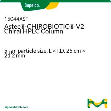 Astec&#174; CHIROBIOTIC&#174; V2 Chiral HPLC Column 5&#160;&#956;m particle size, L × I.D. 25&#160;cm × 21.2&#160;mm