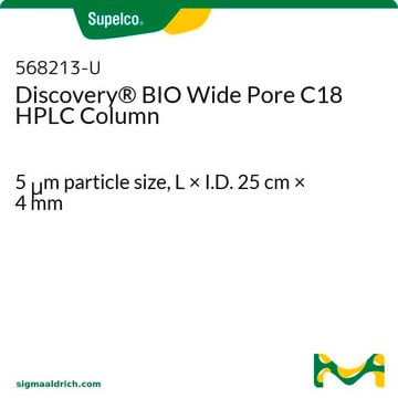 Discovery&#174; BIO Wide Pore C18 HPLC Column 5&#160;&#956;m particle size, L × I.D. 25&#160;cm × 4&#160;mm