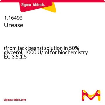 Urease (from jack beans) solution in 50% glycerol, 1000 U/ml for biochemistry EC 3.5.1.5