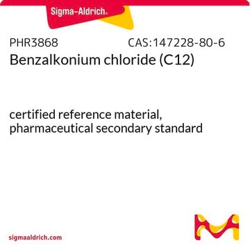 Benzalkonium chloride (C12) certified reference material, pharmaceutical secondary standard