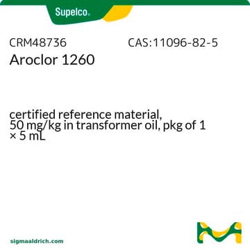 Aroclor 1260 solution certified reference material, 50&#160;mg/kg in transformer oil, pkg of 1 × 5&#160;mL