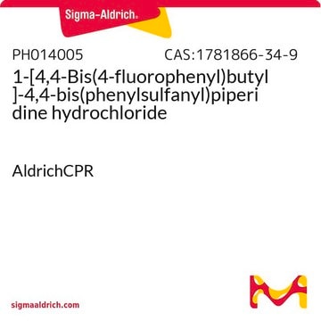 1-[4,4-Bis(4-fluorophenyl)butyl]-4,4-bis(phenylsulfanyl)piperidine hydrochloride AldrichCPR