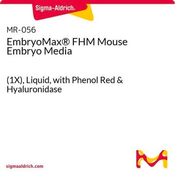 EmbryoMax&#174; FHM Mouse Embryo Media (1X), Liquid, with Phenol Red &amp; Hyaluronidase