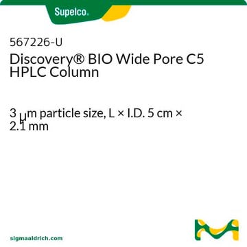 Discovery&#174; BIO Wide Pore C5 高效液相色谱柱 3&#160;&#956;m particle size, L × I.D. 5&#160;cm × 2.1&#160;mm