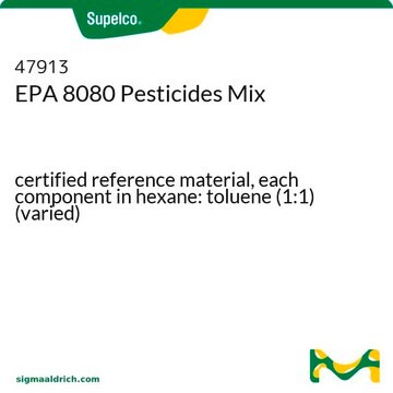 EPA 8080 Pesticides Mix certified reference material, each component in hexane: toluene (1:1) (varied)