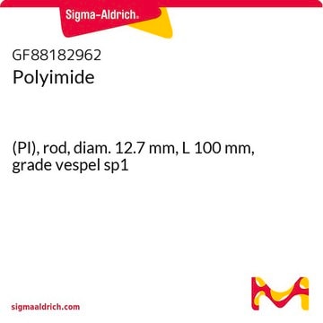 Polyimide (PI), rod, diam. 12.7&#160;mm, L 100&#160;mm, grade vespel sp1