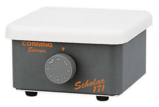 Corning&#174; Scholar&#174; PC-171 magnetic Stirrer top plate size 5&#160;in. × 5&#160;in., AC/DC input 120 V AC