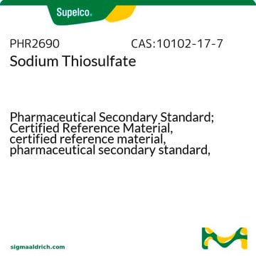 Sodium Thiosulfate Pharmaceutical Secondary Standard; Certified Reference Material, certified reference material, pharmaceutical secondary standard, pkg of 2&#160;g