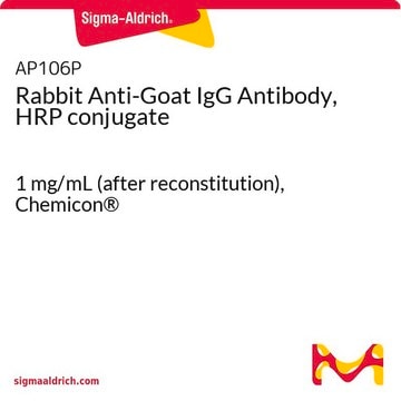 Anticuerpo de conejo anti-IgG de cabra conjugado con HRP 1&#160;mg/mL (after reconstitution), Chemicon&#174;