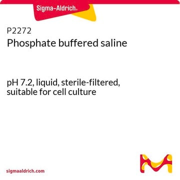 Disolución salina tamponada con fosfato pH 7.2, liquid, sterile-filtered, suitable for cell culture