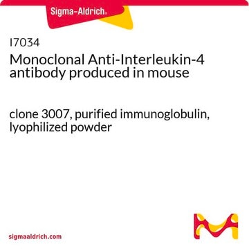 Monoclonal Anti-Interleukin-4 antibody produced in mouse clone 3007, purified immunoglobulin, lyophilized powder