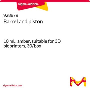 Barrel and piston 10 mL, amber, suitable for 3D bioprinters, 30/box