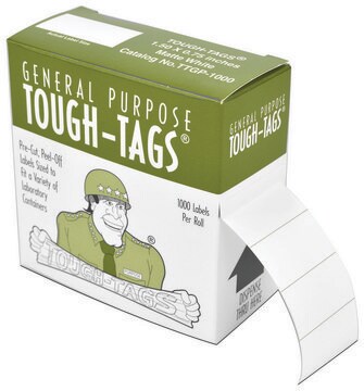 Laser Tough-Tags&#8482; assorted colors, L × W 0.94&#160;in. × 0.50&#160;in., pkg of 2975