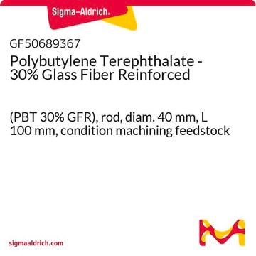 Polybutylene Terephthalate - 30% Glass Fiber Reinforced (PBT 30% GFR), rod, diam. 40&#160;mm, L 100&#160;mm, condition machining feedstock