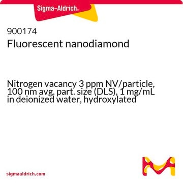 荧光纳米金刚石 Nitrogen vacancy 3 ppm NV/particle, 100&#160;nm avg. part. size (DLS), 1&#160;mg/mL in deionized water, hydroxylated