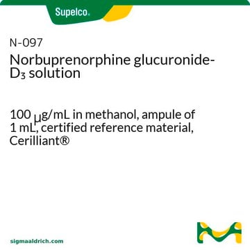 Norbuprenorphine glucuronide-D3 solution 100&#160;&#956;g/mL in methanol, ampule of 1&#160;mL, certified reference material, Cerilliant&#174;