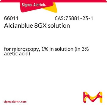 Alcianblau 8GX -Lösung for microscopy, 1% in solution (in 3% acetic acid)