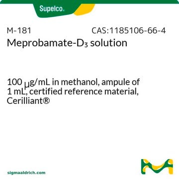 Meprobamate-D3 solution 100&#160;&#956;g/mL in methanol, ampule of 1&#160;mL, certified reference material, Cerilliant&#174;