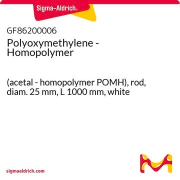 Polyoxymethylene - Homopolymer (acetal - homopolymer POMH), rod, diam. 25&#160;mm, L 1000&#160;mm, white