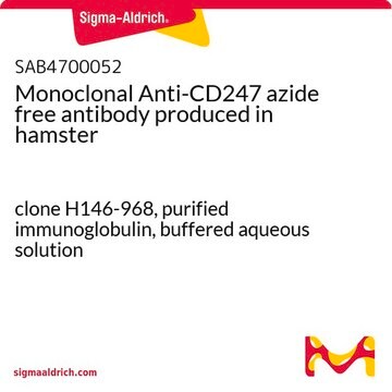 Monoclonal Anti-CD247 azide free antibody produced in hamster clone H146-968, purified immunoglobulin, buffered aqueous solution