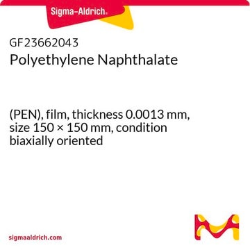 Polyethylene Naphthalate (PEN), film, thickness 0.0013&#160;mm, size 150 × 150&#160;mm, condition biaxially oriented