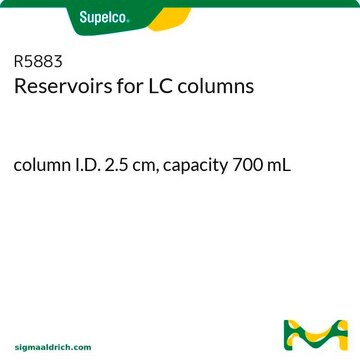 Reservoirs for LC columns capacity 700&#160;mL, column I.D. 2.5&#160;cm