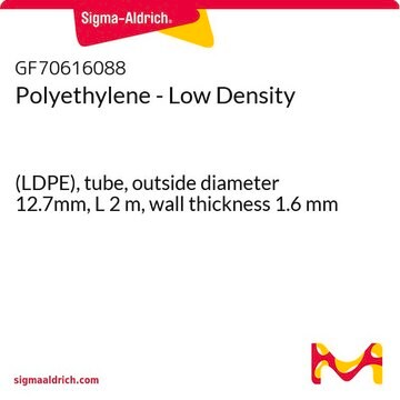 Polyethylene - Low Density (LDPE), tube, outside diameter 12.7mm, L 2&#160;m, wall thickness 1.6&#160;mm