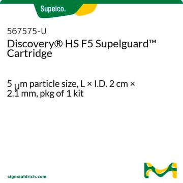 Cartucho Discovery&#174; HS F5 Supelguard 5&#160;&#956;m particle size, L × I.D. 2&#160;cm × 2.1&#160;mm, pkg of 1&#160;kit