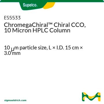 ChromegaChiral&#8482; Chiral CCO, 10 Micron HPLC Column 10&#160;&#956;m particle size, L × I.D. 15&#160;cm × 3.0&#160;mm