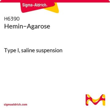 Hemin&#8722;-Agarose Type I, saline suspension