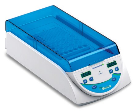 myBlock ll digital dry bath with 2 Quick-Flip blocks for tube strips and plates, AC/DC input 230 V AC, Schuko plug