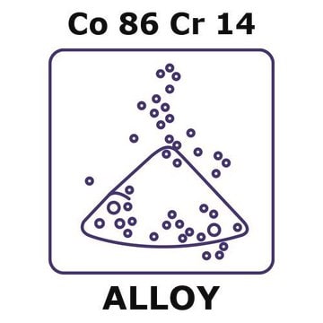 Cobalt-chromium alloy, Co86Cr14 powder, 150micron max. particle size, atomized, 200g