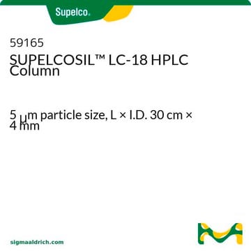 Columna para HPLC SUPELCOSIL&#8482; LC-18 5&#160;&#956;m particle size, L × I.D. 30&#160;cm × 4&#160;mm