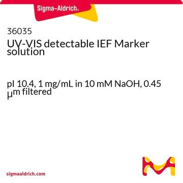 UV-VIS detectable IEF Marker solution pI 10.4, 1&#160;mg/mL in 10 mM NaOH, 0.45 &#956;m filtered