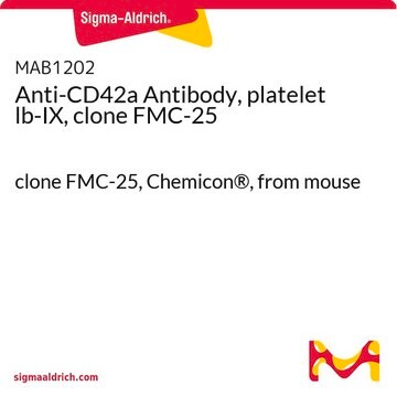 Anti-CD42a Antibody, platelet lb-IX, clone FMC-25 clone FMC-25, Chemicon&#174;, from mouse