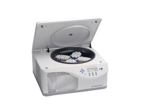 Eppendorf&#174; Centrifuge 5920 R G with rotor S-4xUniversal-large, bucket and tube/plate adapters, AC/DC input 230 V (GB plug)