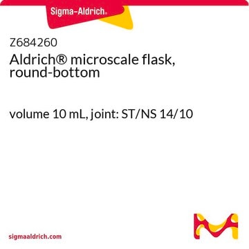 Aldrich&#174; microscale flask, round-bottom volume 10&#160;mL, joint: ST/NS 14/10