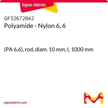 Polyamide - Nylon 6, 6 (PA 6,6), rod, diam. 10&#160;mm, L 1000&#160;mm