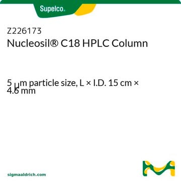 Colonne HPLC Nucleosil&#174;&nbsp;C18 5&#160;&#956;m particle size, L × I.D. 15&#160;cm × 4.6&#160;mm