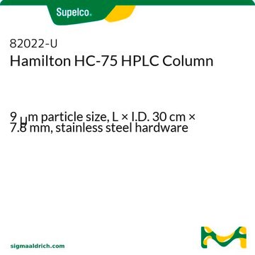 Hamilton HC-75 HPLC Column 9&#160;&#956;m particle size, L × I.D. 30&#160;cm × 7.8&#160;mm, stainless steel hardware