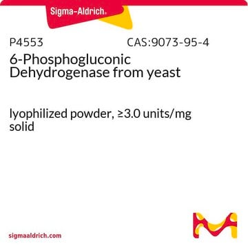 6-磷酸葡糖酸脱氢酶 来源于酵母 lyophilized powder, &#8805;3.0&#160;units/mg solid