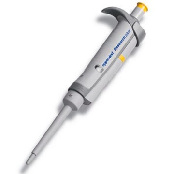 Eppendorf Research&#174; plus Pipette, fixed volume single-channel, volume 20&#160;&#956;L, yellow