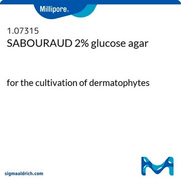 SABOURAUD 2% glucose agar for the cultivation of dermatophytes